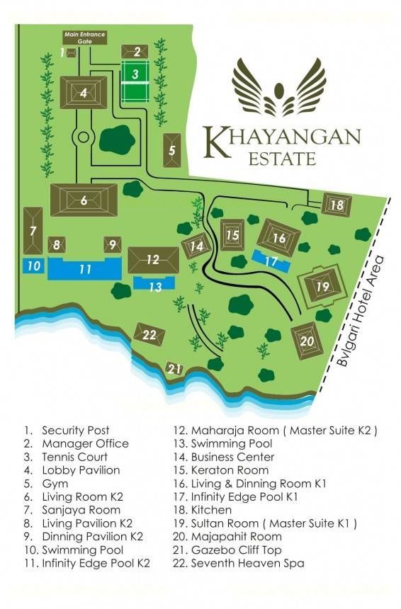 Villa Khayangan Estate Floor Plan